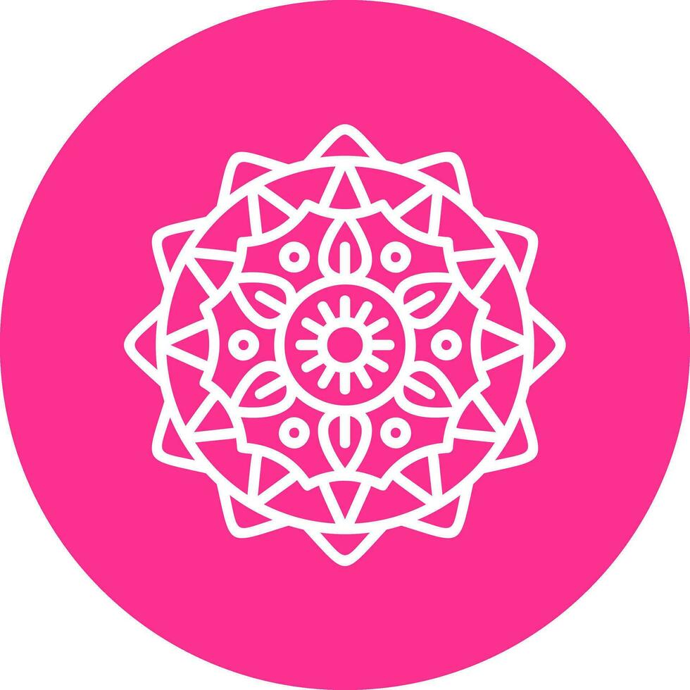 icono de vector de mandala