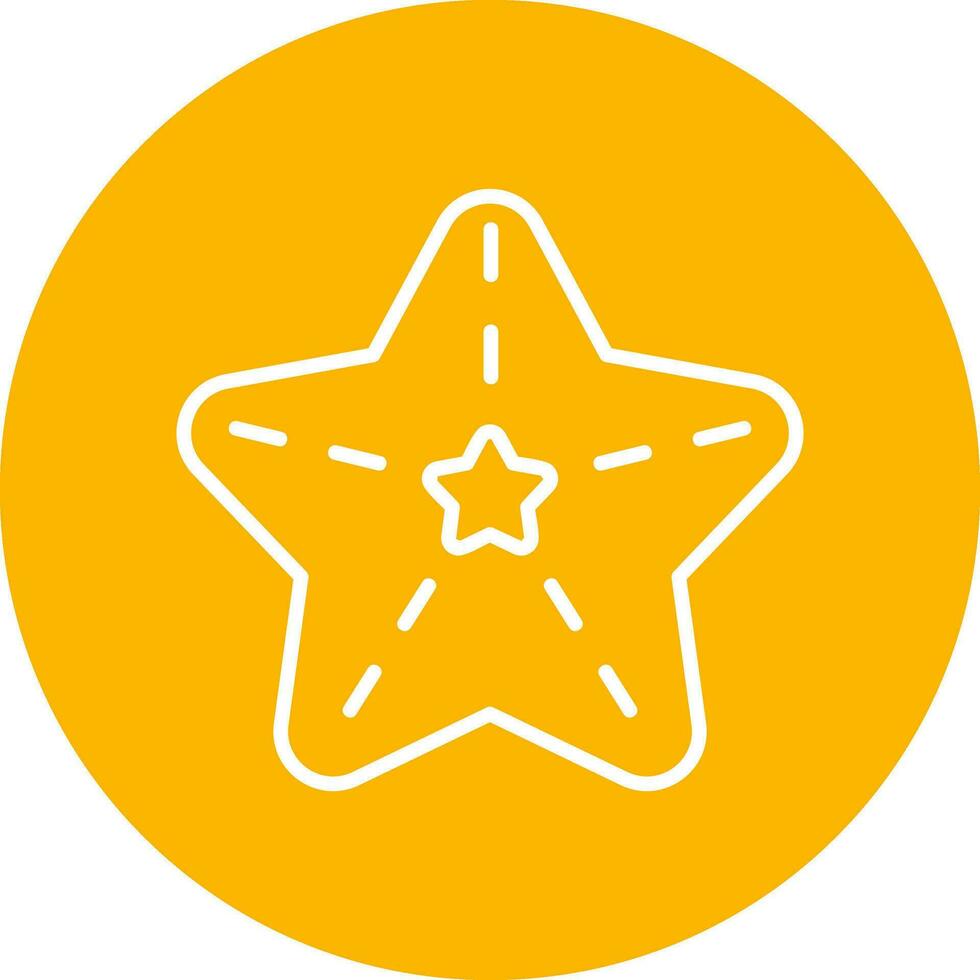 icono de vector de estrella de mar