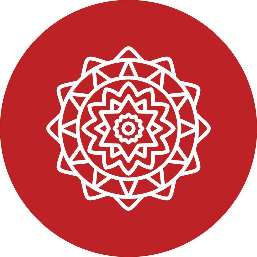 icono de vector de mandala