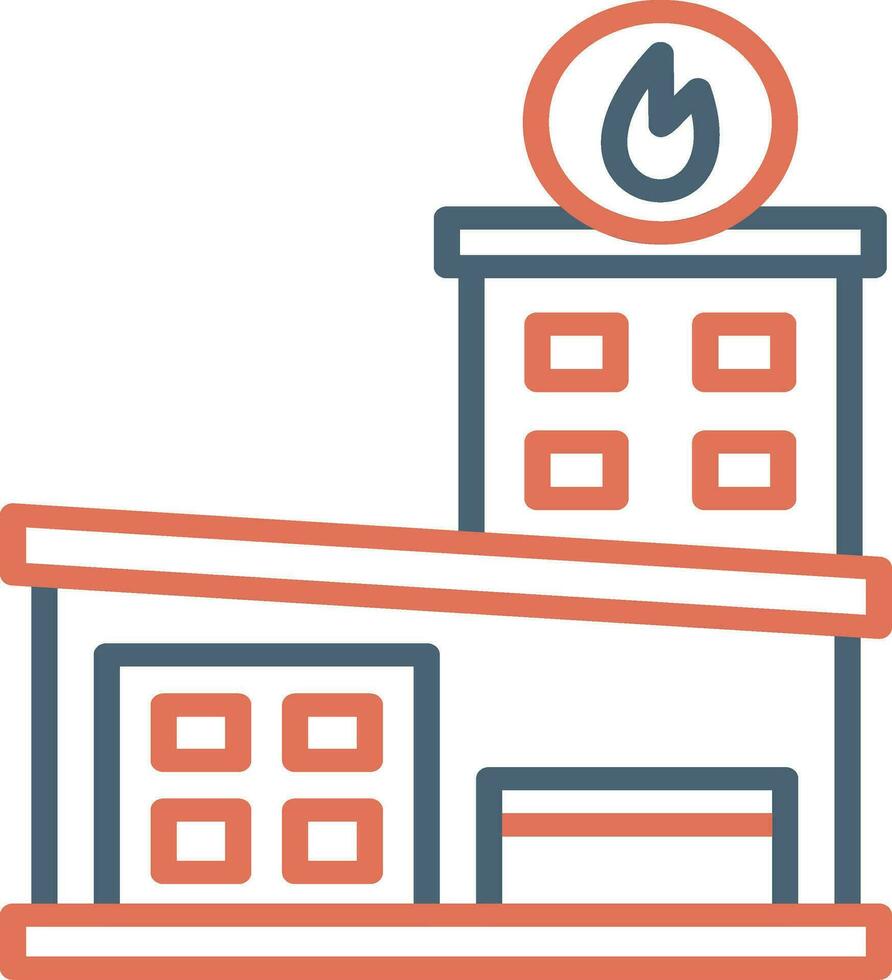 Fire Station Vector Icon