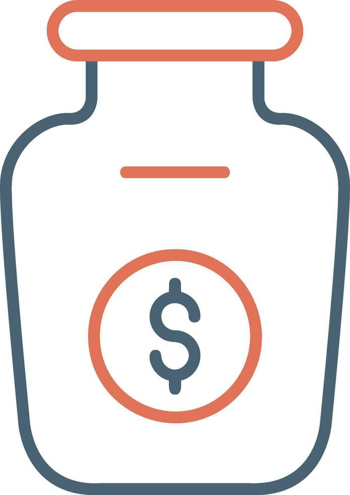 Money Jar Vector Icon