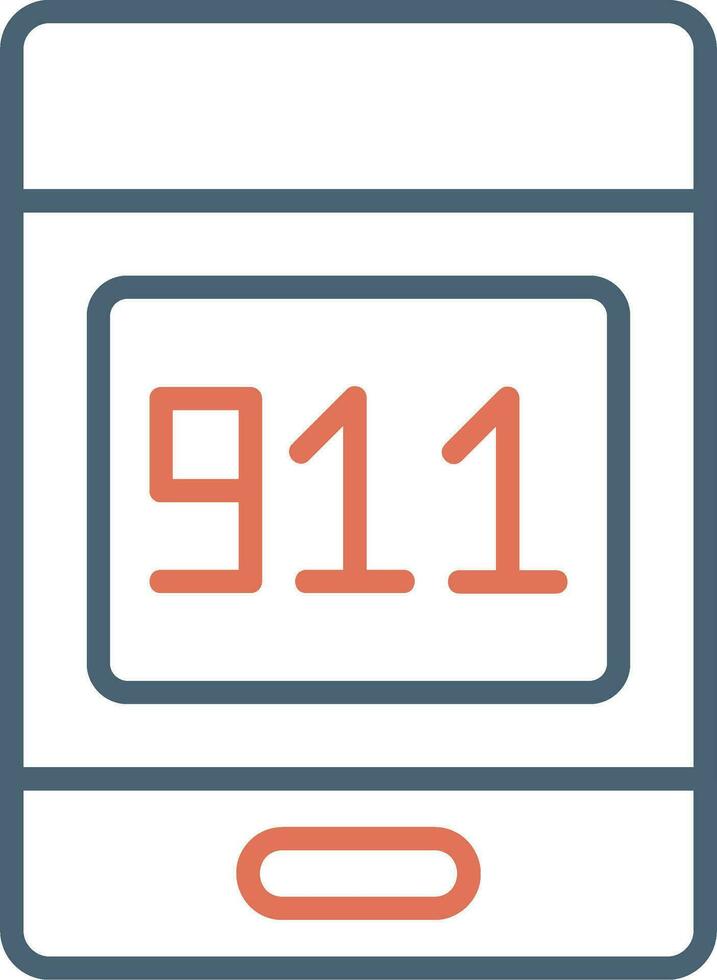 911 Call Vector Icon