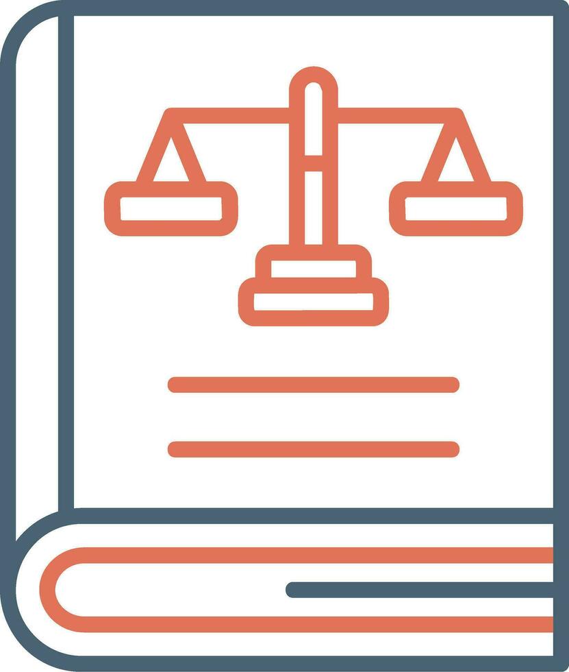 Law Book Vector Icon