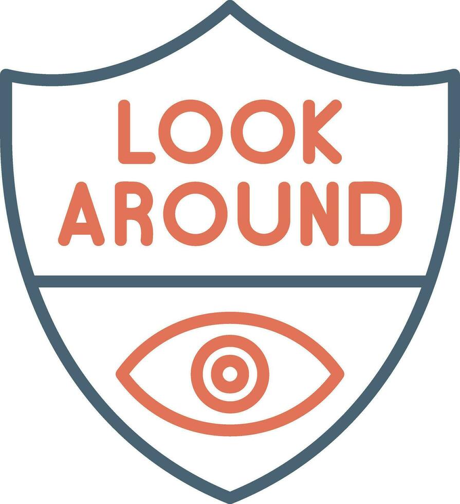 Look Around Vector Icon