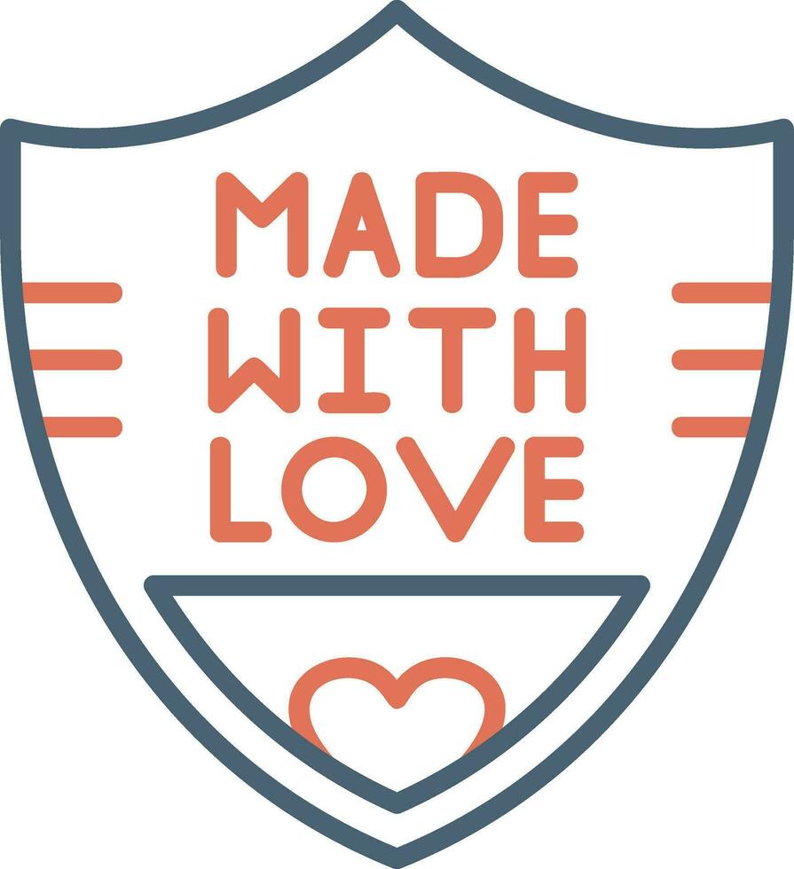 Made With Love Vector Icon