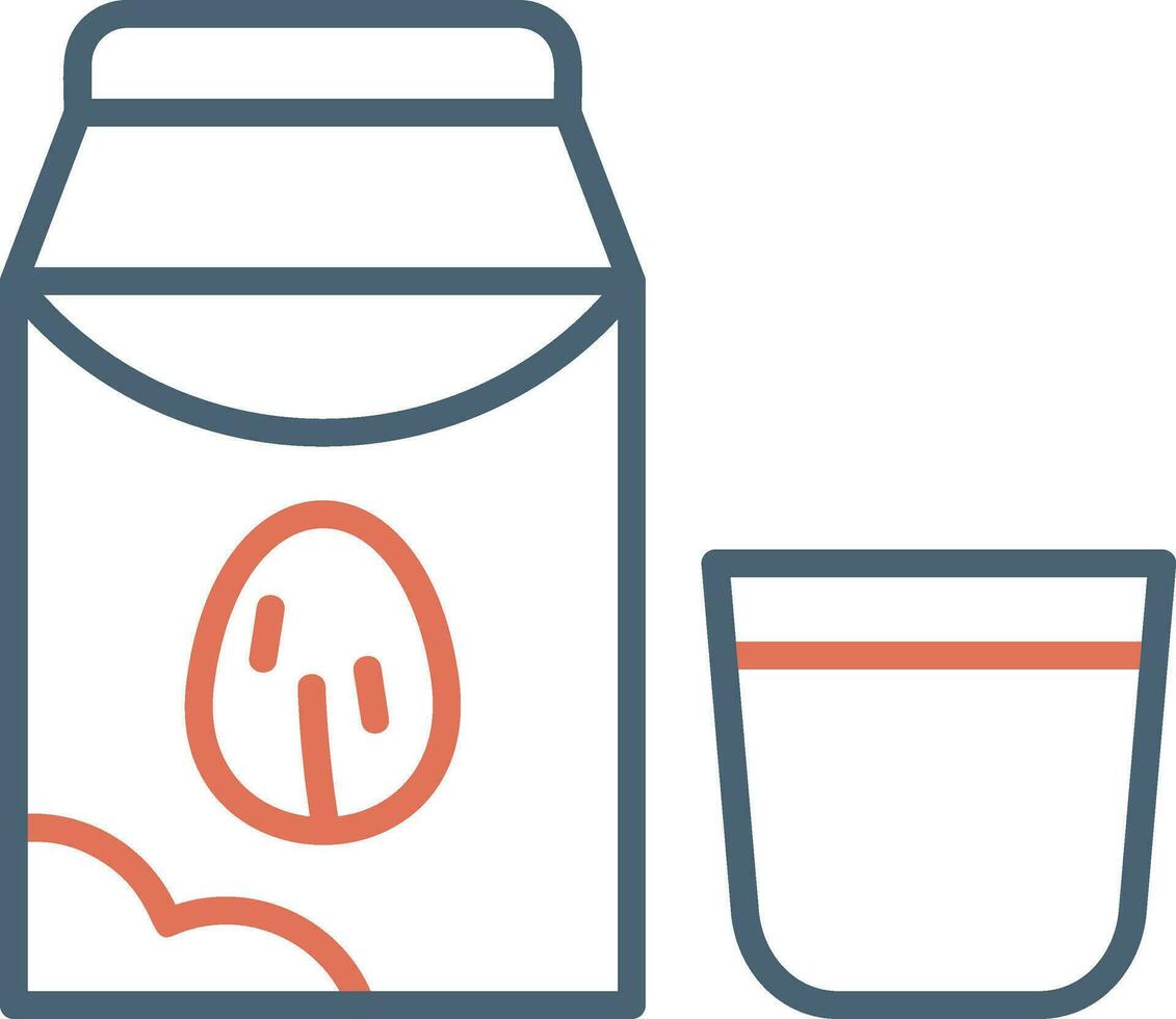 almond milk Vector Icon