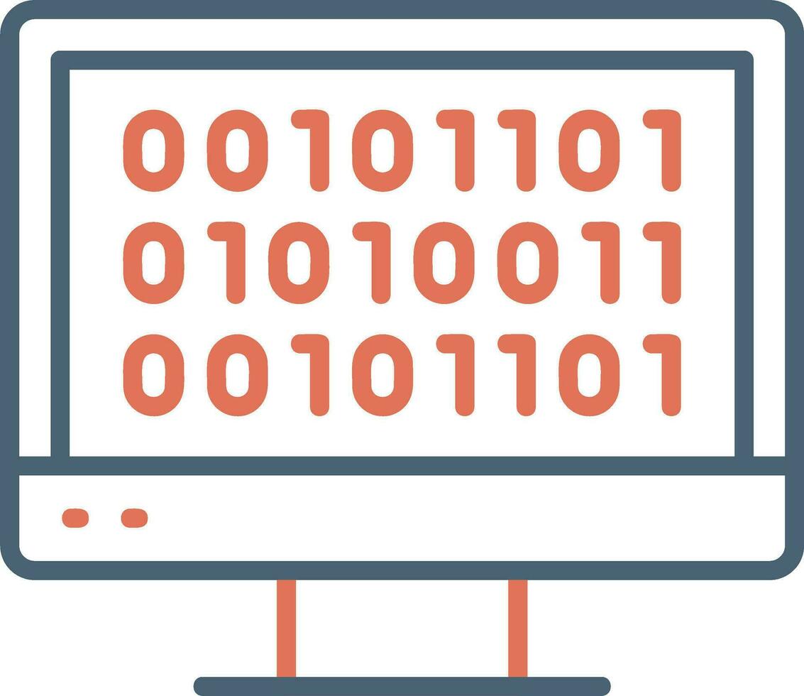 Binary Code Vector Icon