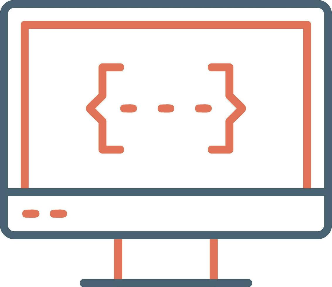 Monitor Screen Vector Icon
