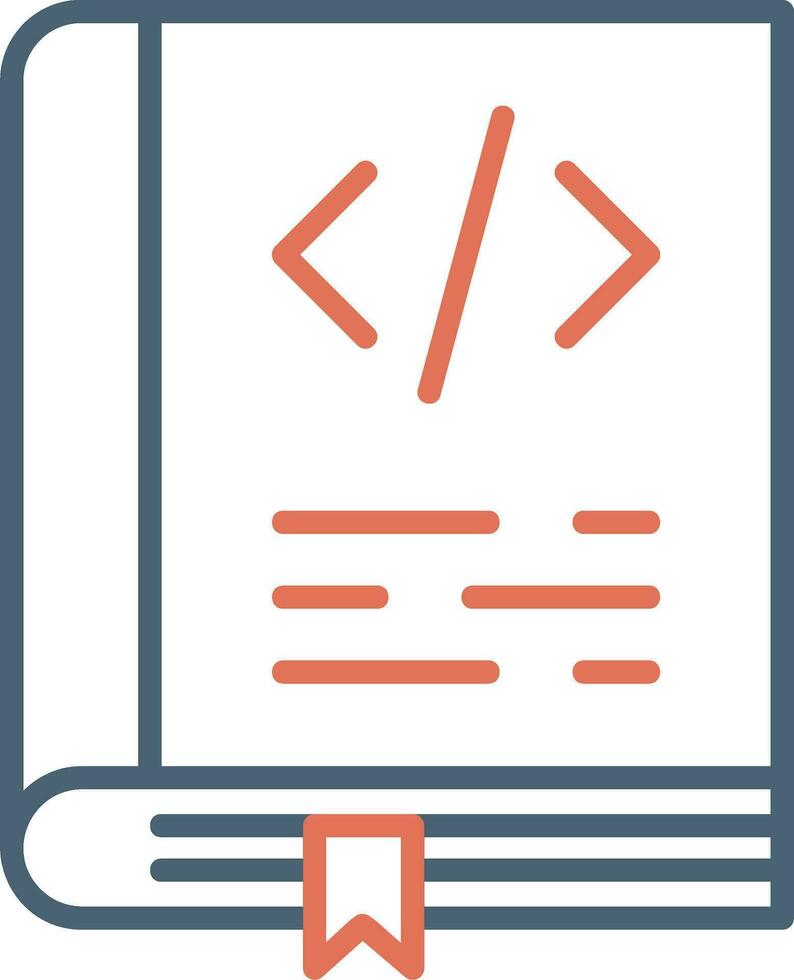 Coding Book Vector Icon