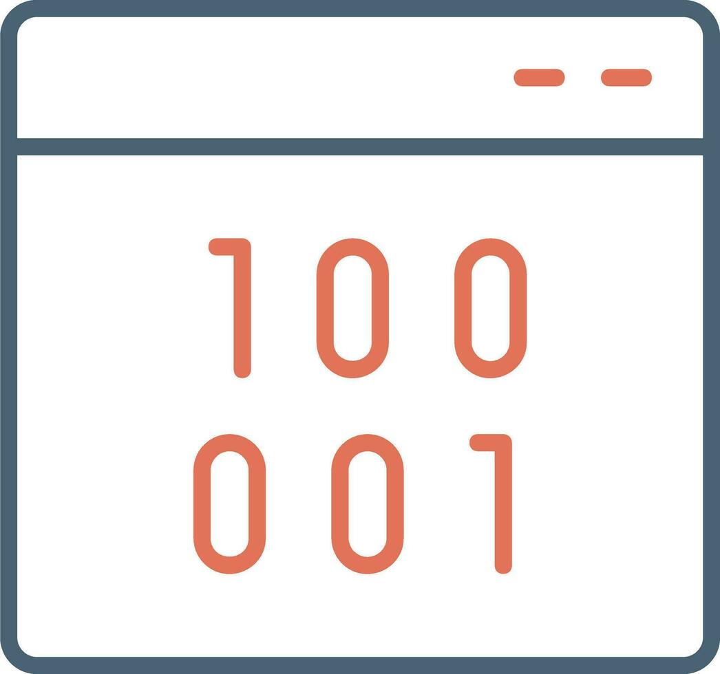 Binary Vector Icon