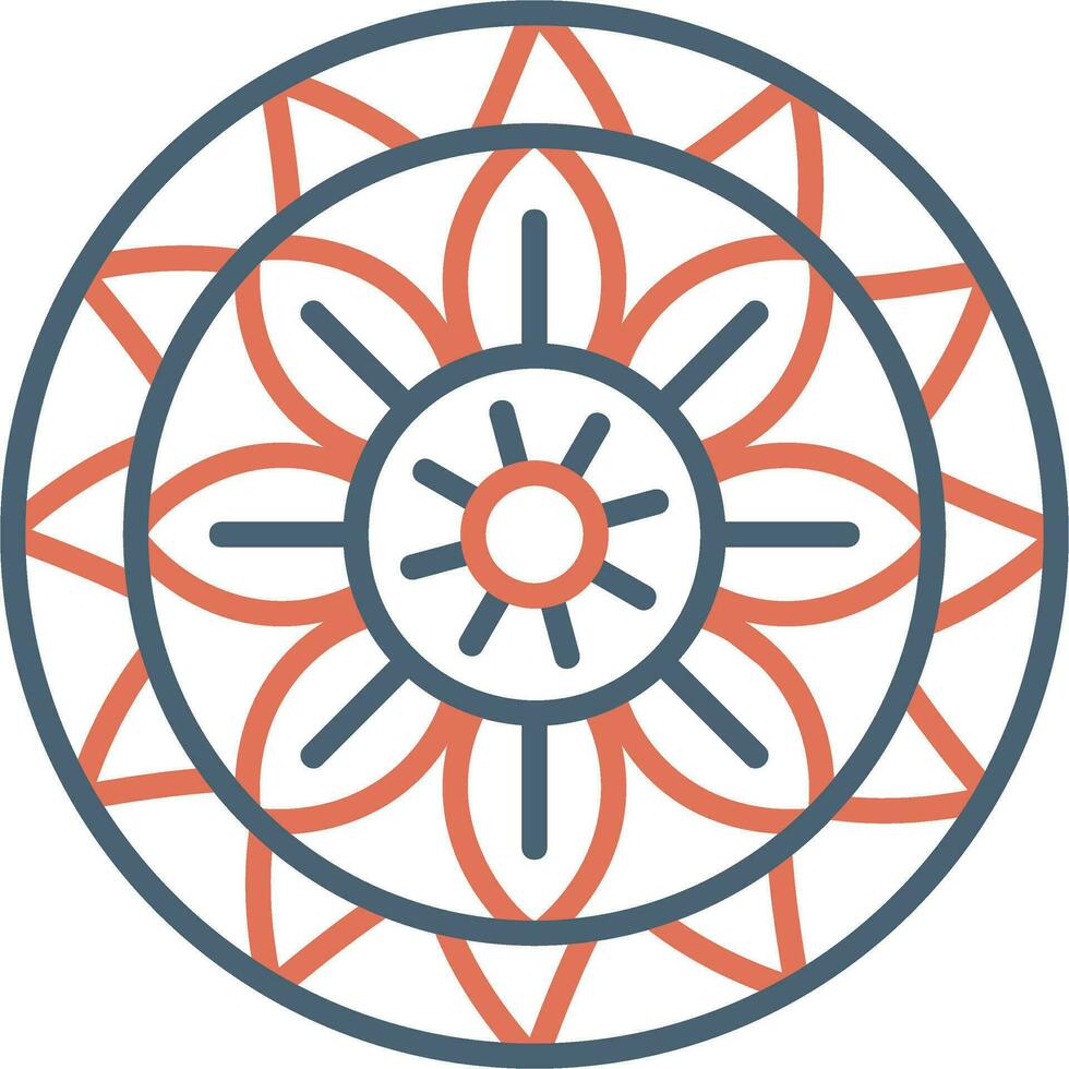 icono de vector de mandala