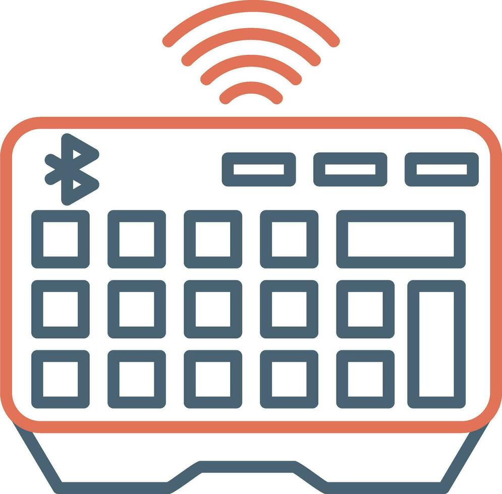 Wireless Keyboard Vector Icon