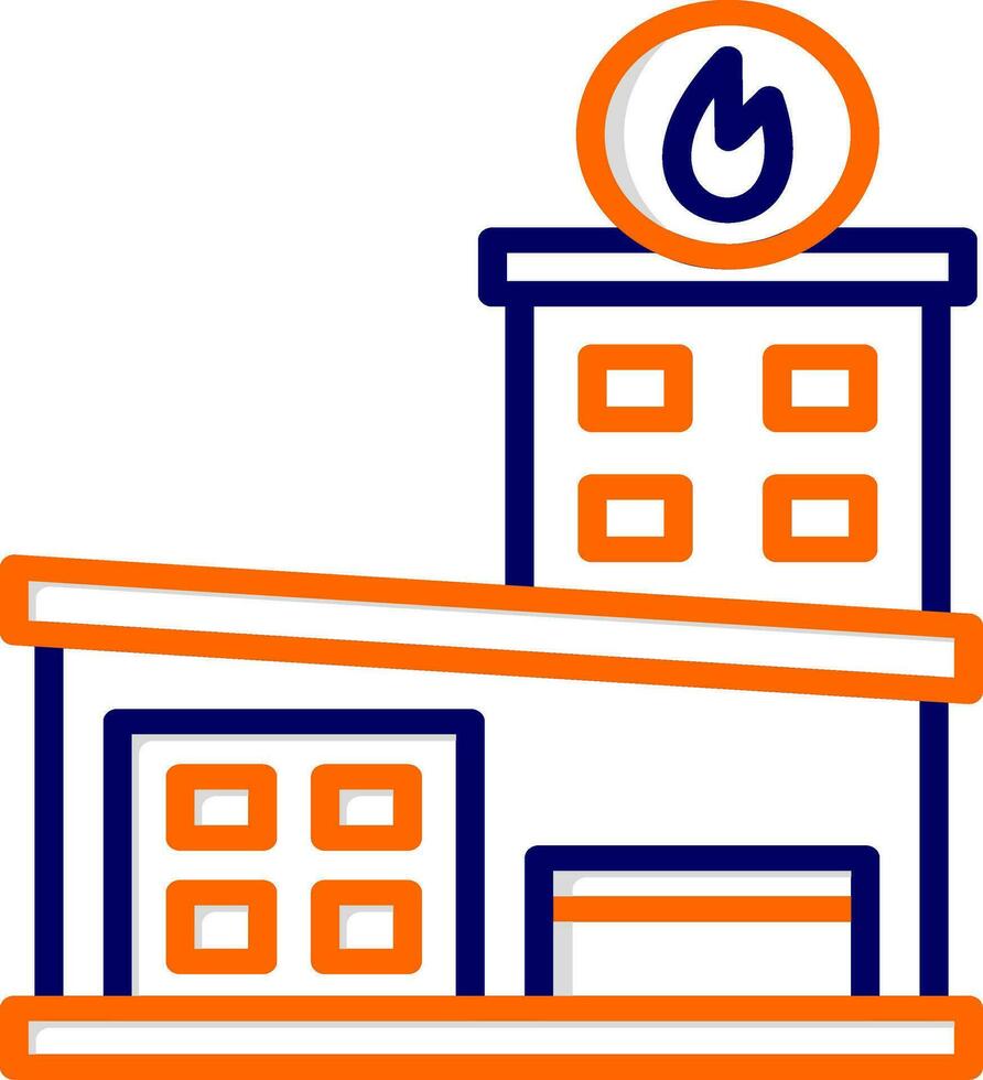 Fire Station Vector Icon