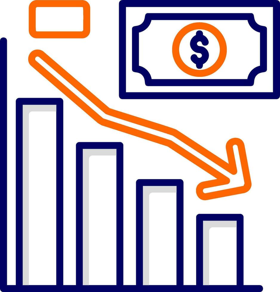 Down Graphic Vector Icon