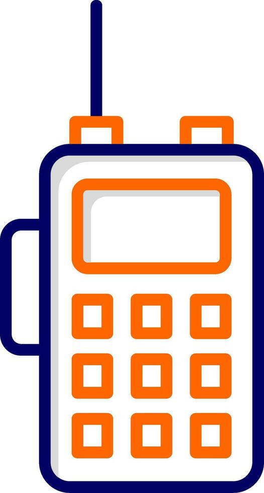 icono de vector de walkie-talkie