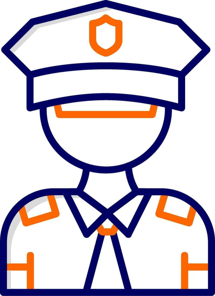 icono de vector de policía