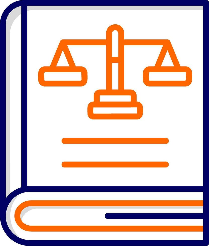 icono de vector de libro de ley