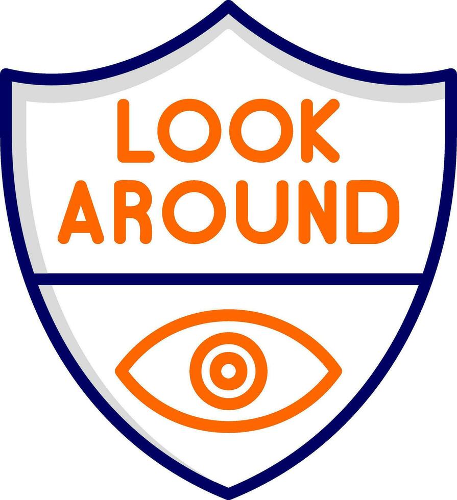 Look Around Vector Icon