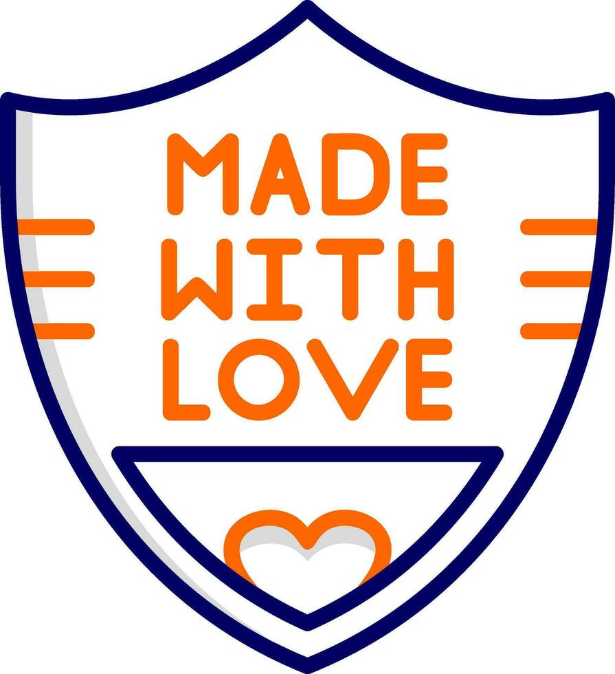 Made With Love Vector Icon