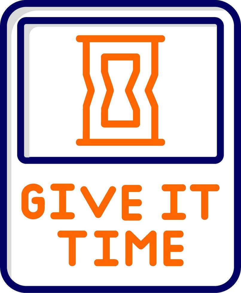 Give It Time Vector Icon