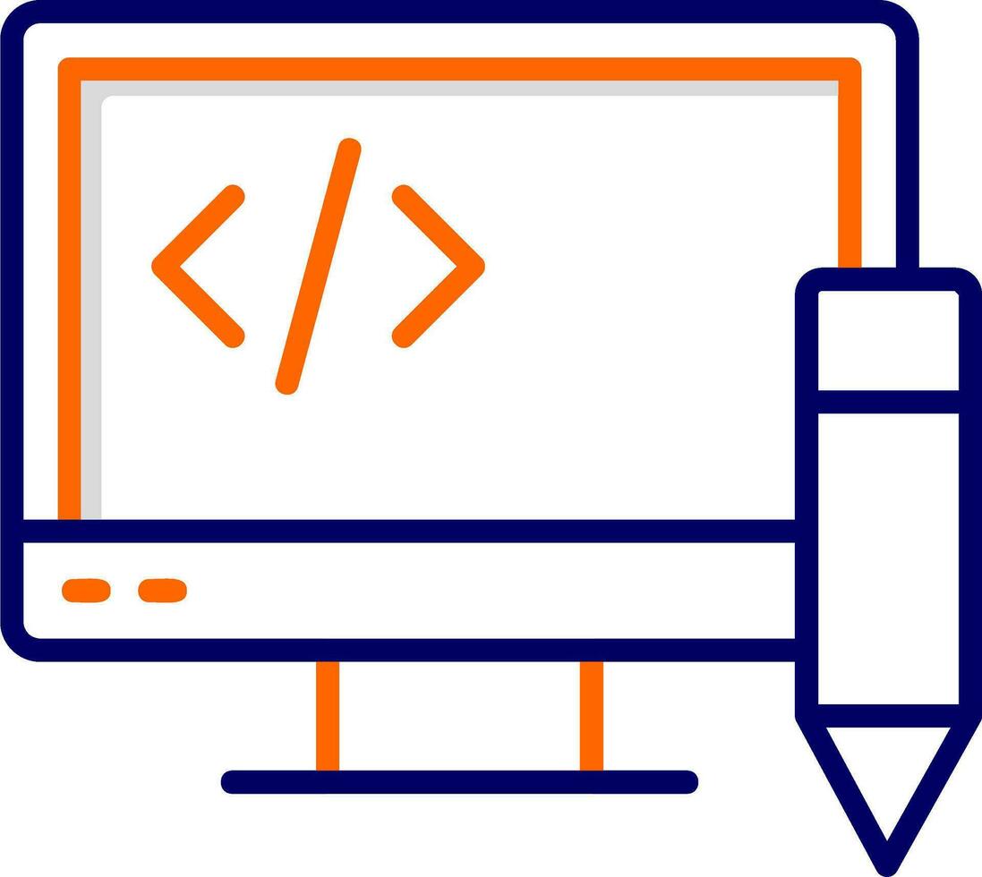 Edit Code Vector Icon