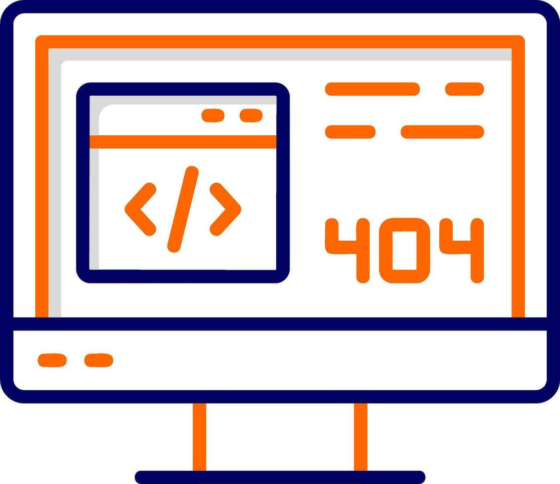404 Error Vector Icon