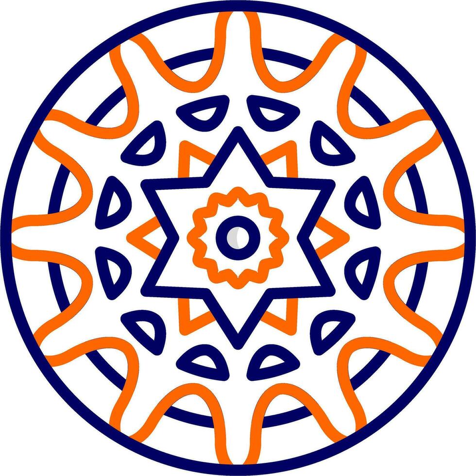 icono de vector de mandala