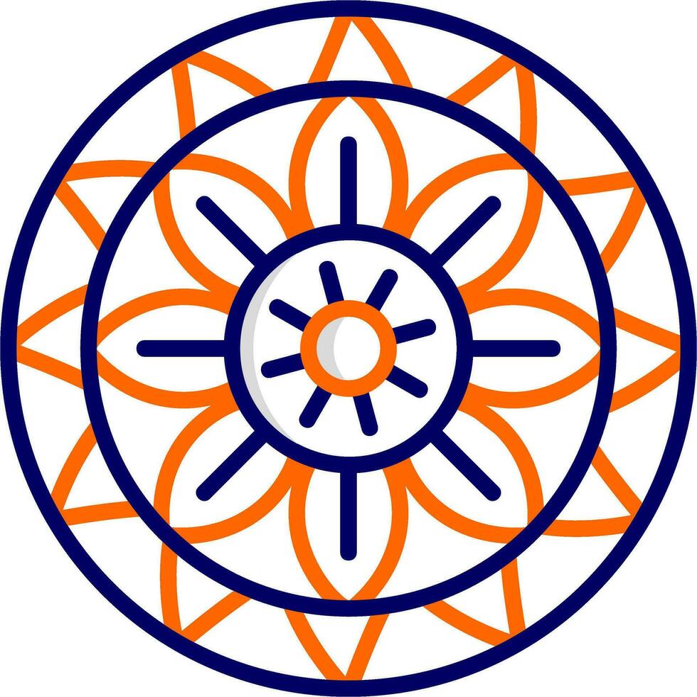 icono de vector de mandala