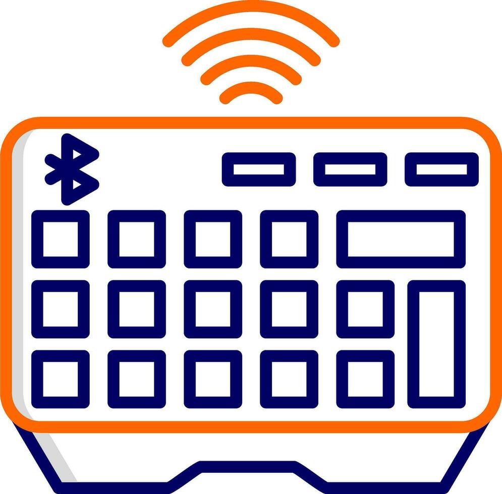 Wireless Keyboard Vector Icon