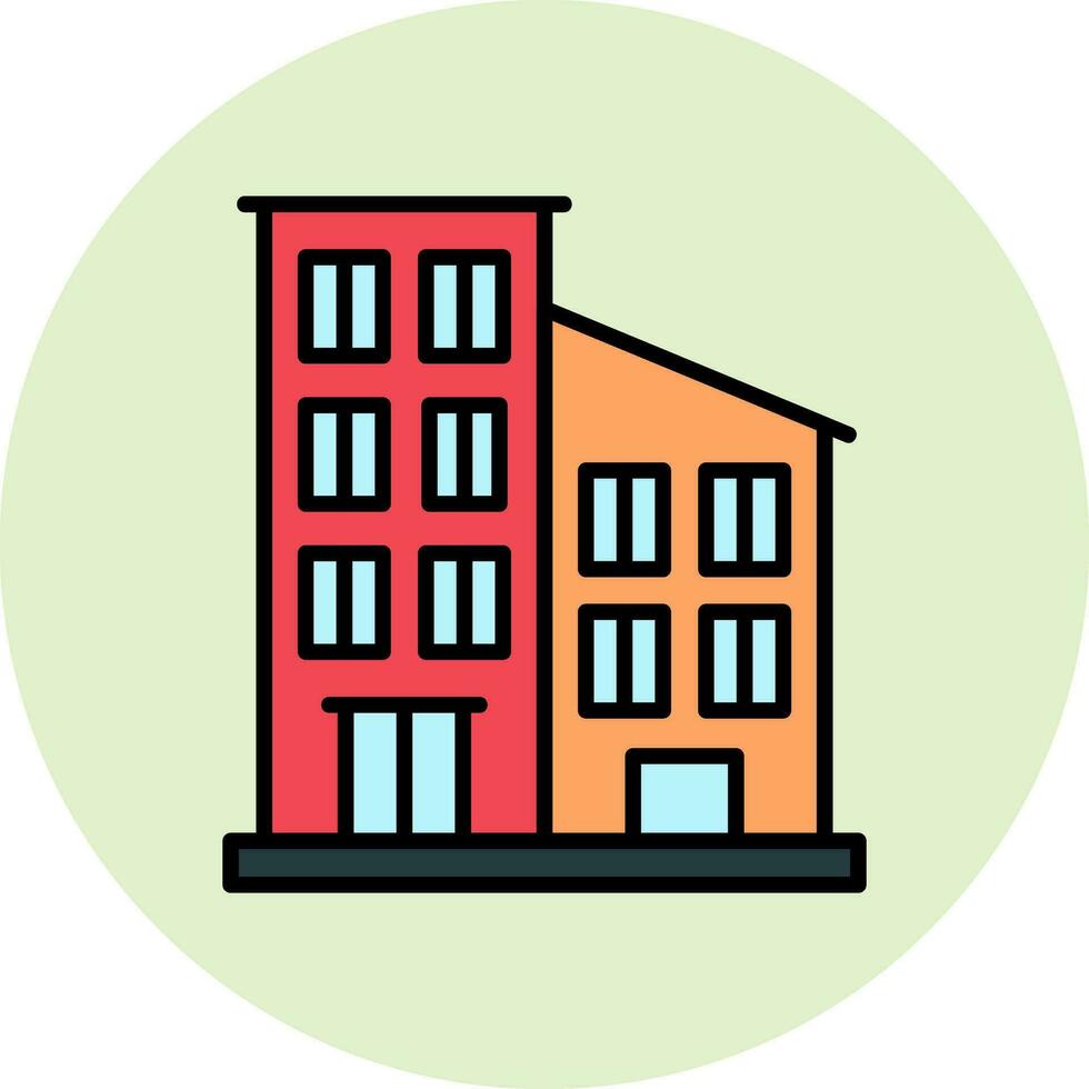 icono de vector de apartamento