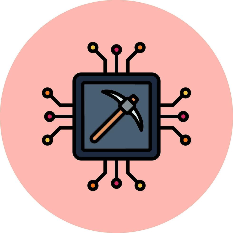 Gpu Mining Vector Icon