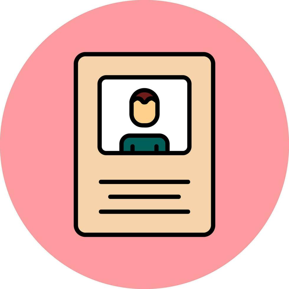 Name Tag Vector Icon