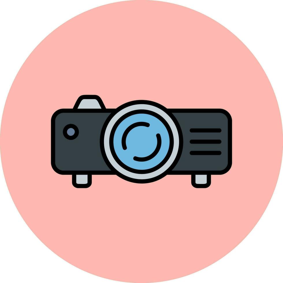 icono de vector de proyector