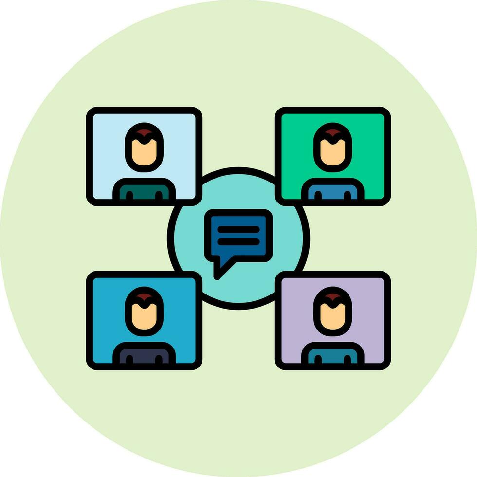 Group Chat Vector Icon