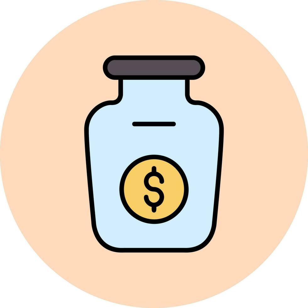 Money Jar Vector Icon