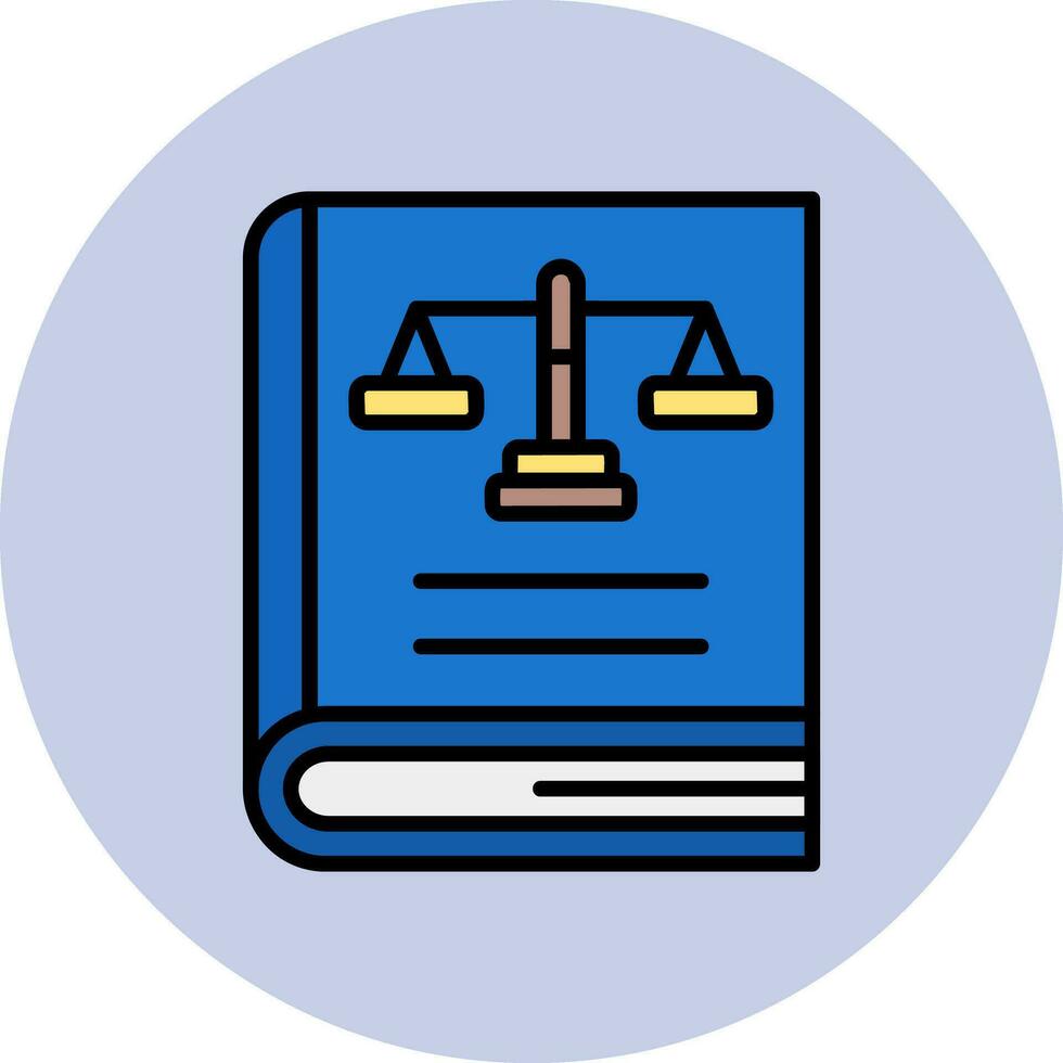 icono de vector de libro de ley