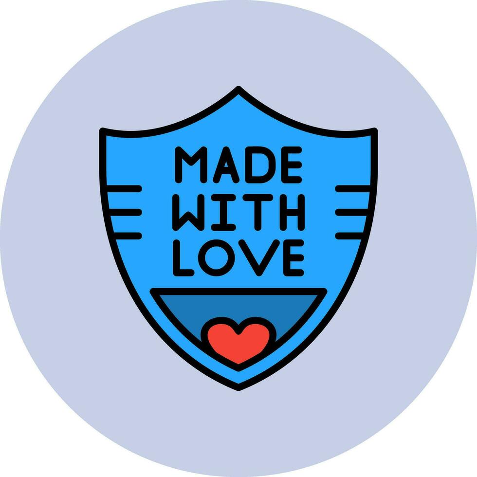 Made With Love Vector Icon