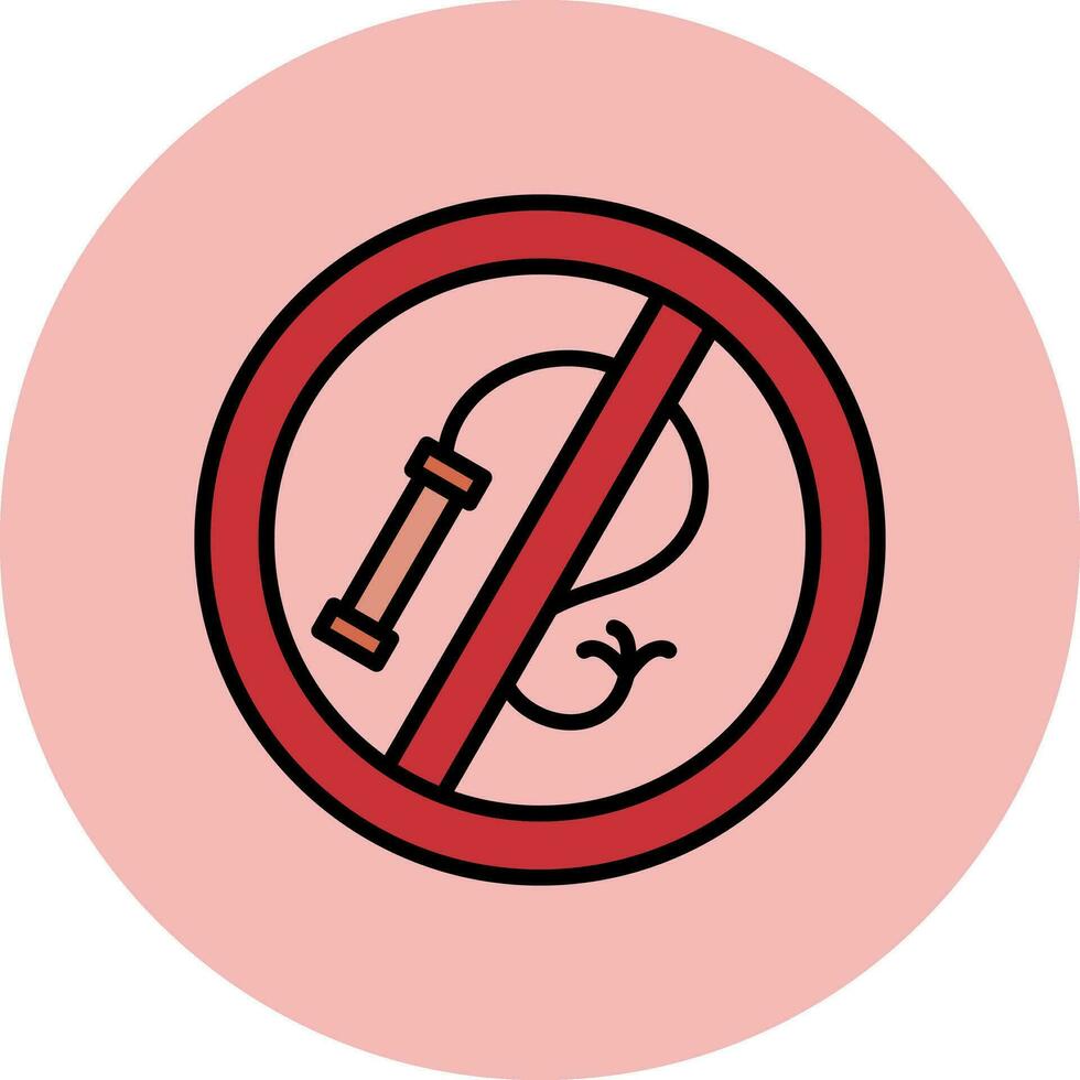 No Whip Vector Icon