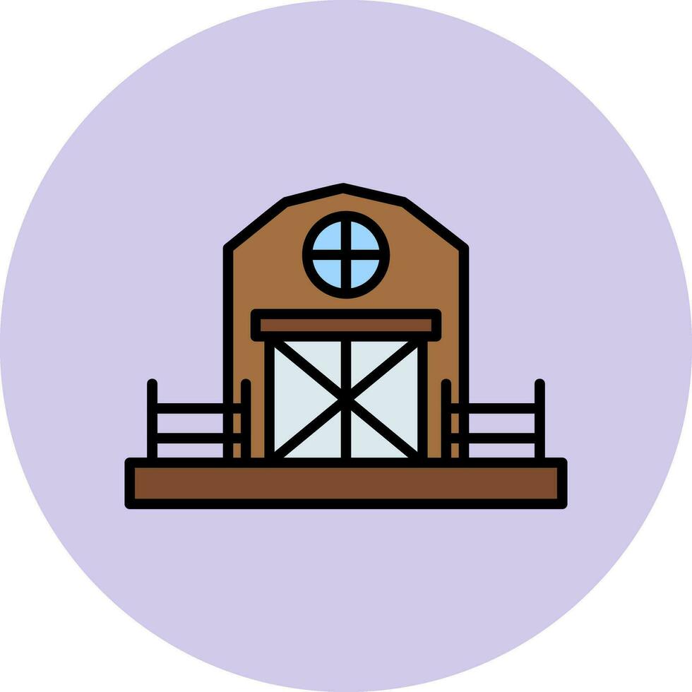 cowshed Vector Icon
