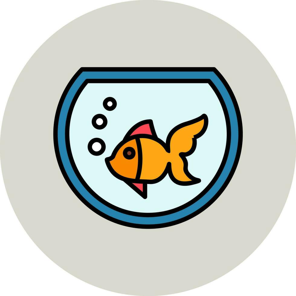 fish bowl Vector Icon