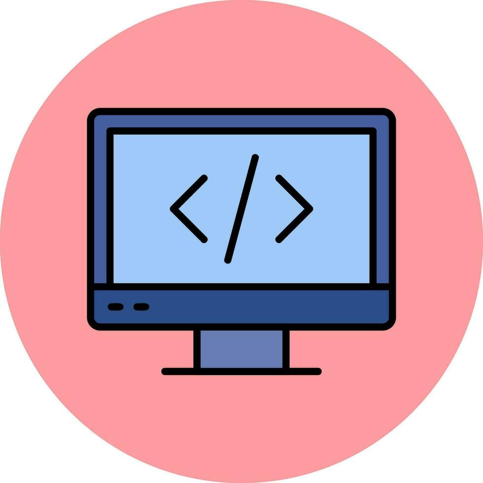 icono de vector de codificación web