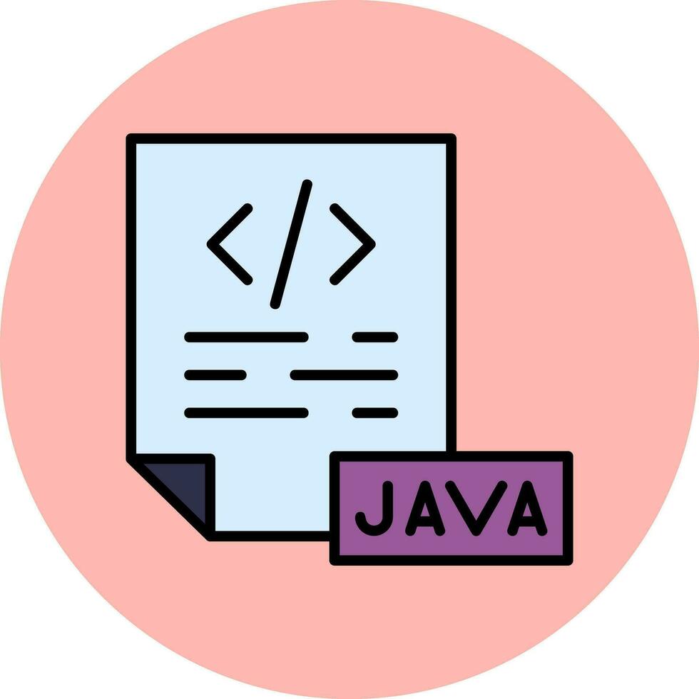 icono de vector de java