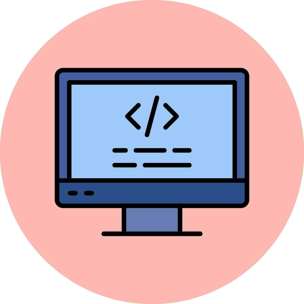 Computer Vector Icon