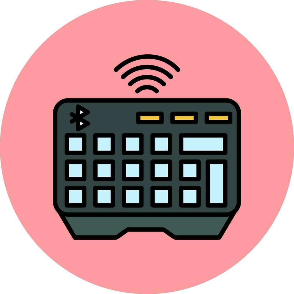 Wireless Keyboard Vector Icon