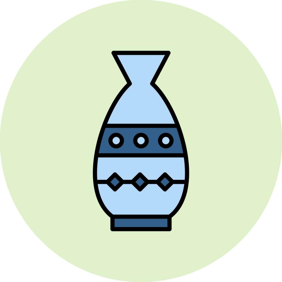 icono de vector de florero