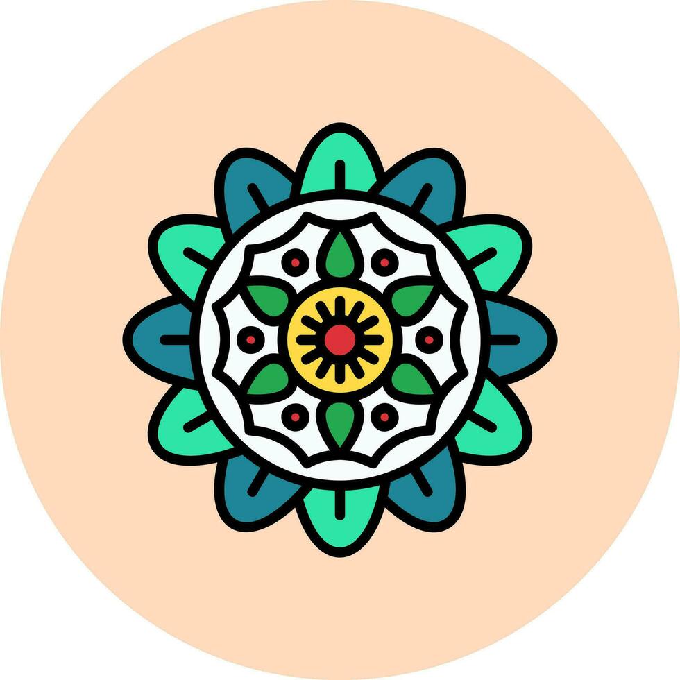 icono de vector de mandala