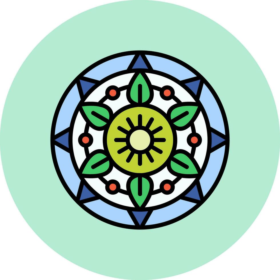 icono de vector de mandala