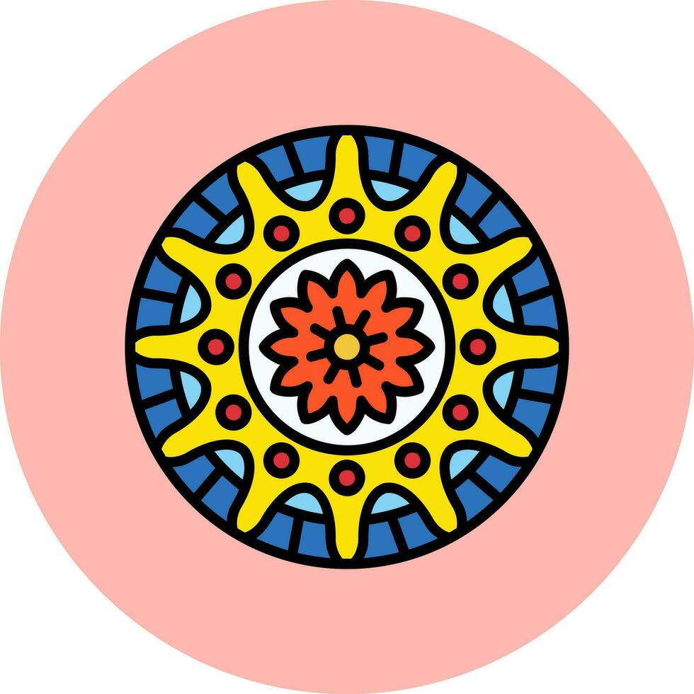 icono de vector de mandala