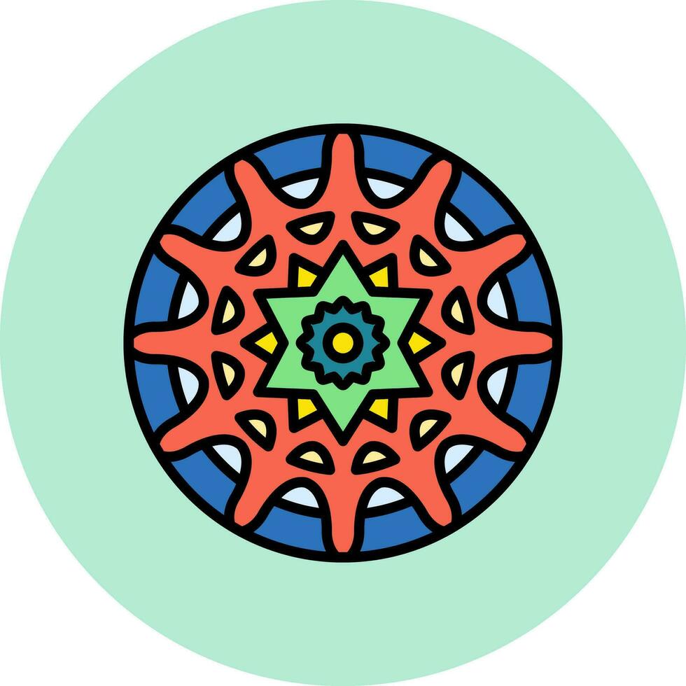 icono de vector de mandala