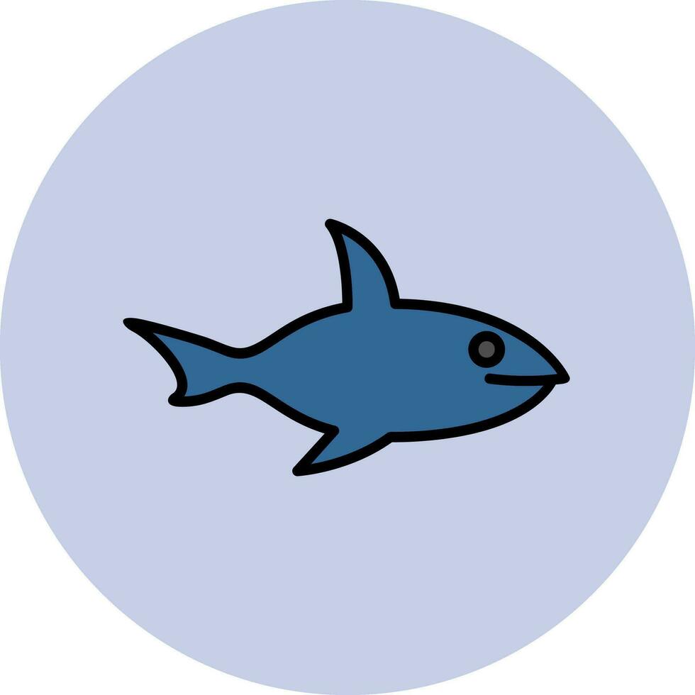 icono de vector de tiburón